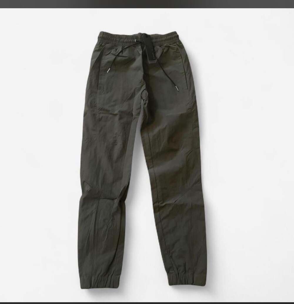 Richie Le Parachute Poplin Joggers in Olive